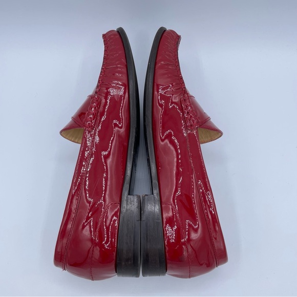 Cole Haan Patent Leather Loafers 9 Red - Picture 12 of 17